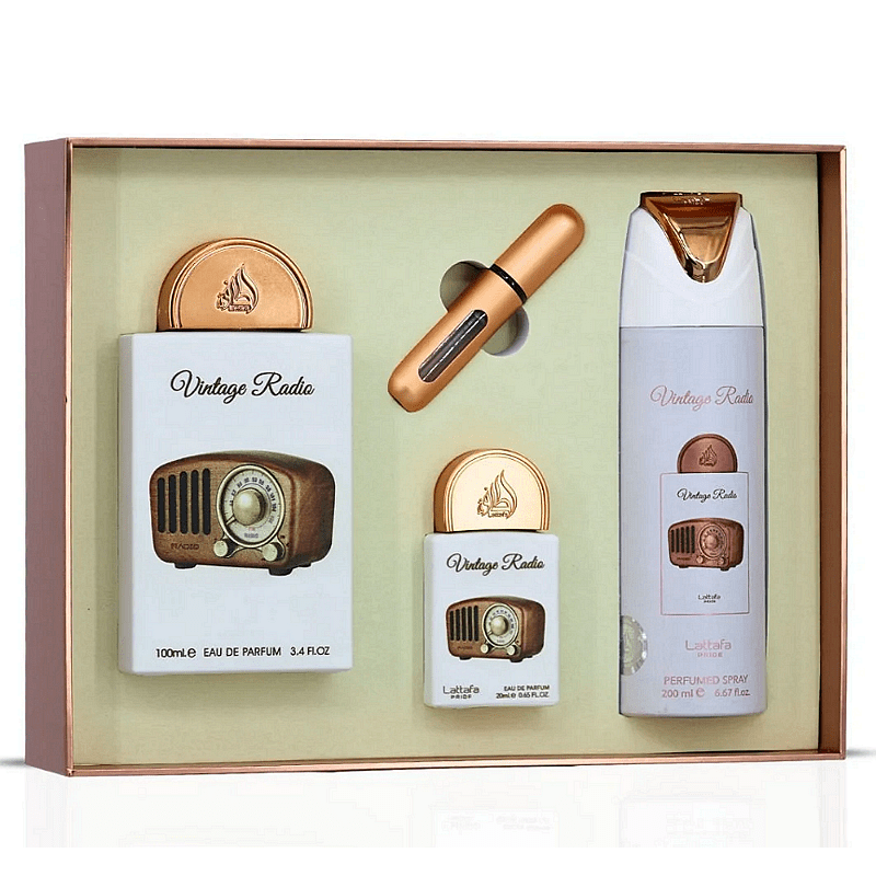 Lattafa Pride Vintage Radio подаръчен сет – оригинален комплект, продуктова снимка 2